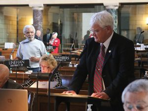 Sen. Mike Groene and Sen. Ernie Chambers