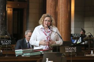 <a href='http://news.legislature.ne.gov/dist03' target='_blank' title='Link to the website of Sen. Carol Blood'>Sen. Carol Blood</a>