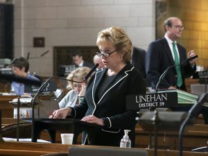 <a href='http://news.legislature.ne.gov/dist39' target='_blank' title='Link to the website of Sen. Lou Ann Linehan'>Sen. Lou Ann Linehan</a>