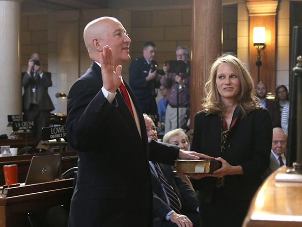 Gov. Pete Ricketts and First Lady Susanne Shore
