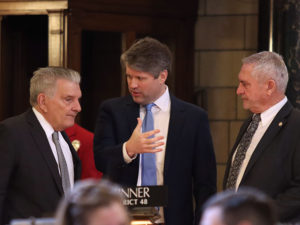 Sens. Stinner, Hilgers and Murman